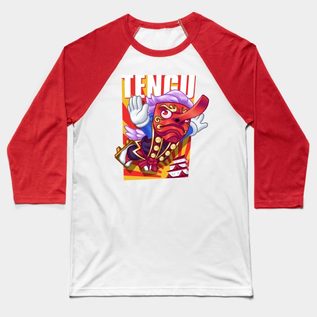 Tengu Baseball T-Shirt by LArts